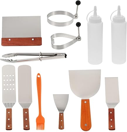 Grill Utensils Set 12pc BBQ Tools for Outdoor Home Stainless Steel Grill Accessories Grill Utensils Set 12pc BBQ Tools for Outdoor Home Stainless Steel Grill Accessories