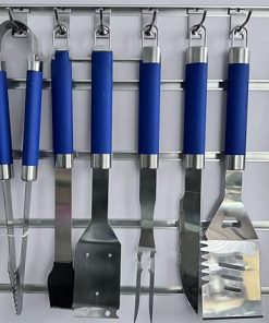 Outdoor Barbecue Tool Set With Six Pieces of Aluminum Box Set For Grilling Utensils 2