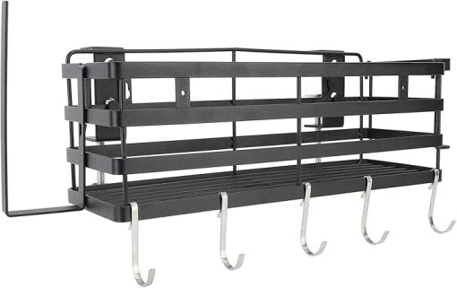 BBQ Grill Storage Organizer,Space Saving Grill Caddy BBQ Accessories Storage Box,Outdoor Kitchen Accessories for Camper, Grilling Accessories Organizer