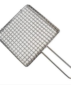 Grill Basket, Stainless Steel BBQ Grilling Basket with Clip, Ideal for Seafood, Vegetables, Meat, and Fish，BBQ Tool for Outdoor Cooking