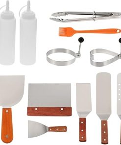 1Set Portable BBQ Utensils Outdoor Barbecue Tools Kit for Grilling for Camping Parties and Gatherings