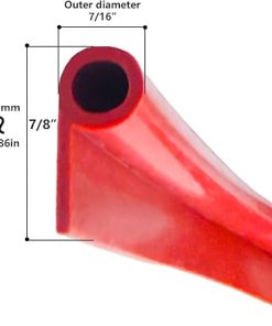 Silicone P-Gasket Seal 13ft – for Smoker Door Seal Barbecue Smoker Door Gasket Thick 7/16 x Wide 7/8 x Long 13ft 2