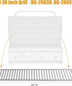 AJinTeby Grill Warming Rack for Bull 30″ Grills, Stainless Steel Grill Parts Accessories for Bull Griddle or Other 30″ Grill, 47004 Warming Rack for Expand Cook Surface 2