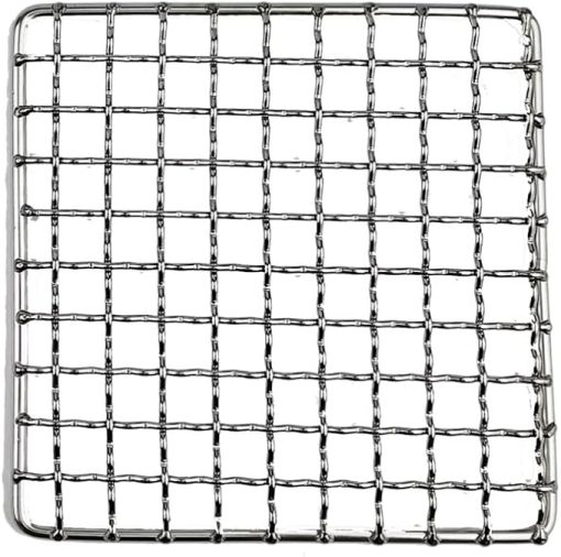 1pc Square BBQ Grill Net 304 Stainless Steel Mesh Barbecue Non-stick Grilling Mats Outdoor Bbq Grill Racks Meshes Accessory (Size : 50x30cm)