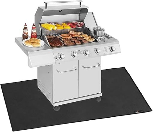 Fireproof Under Grill Mat,40x66In Grill Mats for Outdoor Grill,Indoor Fireplace Mat,Protect Deck & Patio from Grease,Hot Ember for Griddle,Charocal Gas Grill, Flat Top,Fire Pit &Grill Pad