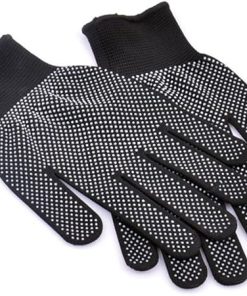 High Temperature Heat Resistant BBQ Gloves Cotton Silicone Non-Slip Hair Styling Gloves Microwave Oven Gloves