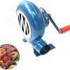 Hand Crank Blacksmith Forge Blower - Outdoor Cooking BBQ Fan Air Blower, Mini Hand Crank Fan Air Blower, Grill Picnic Camping Stove Accessories, For Barbecue Fire Bellows Hand Crank Tool ( Size : 150W
