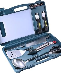 Heavy Duty BBQ Tools Gift Set for Men, Stainless Steel Grilling Accessories Kit with Carrying Case, Portable Tool Camping, Traveling, Outdoor Cooking
