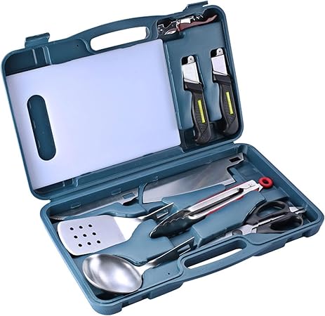 Heavy Duty BBQ Tools Gift Set for Men, Stainless Steel Grilling Accessories Kit with Carrying Case, Ideal for Camping & Traveling Heavy Duty BBQ Tools Gift Set for Men, Stainless Steel Grilling Accessories Kit with Carrying Case, Ideal for Camping & Traveling