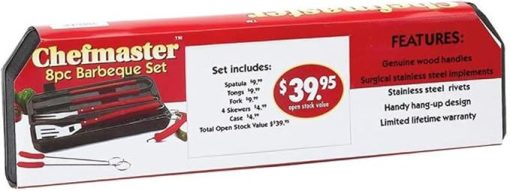 Chef-Master KTBQ7 8 Piece Barbeque Set in Carrying Case - Image 2