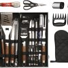 Barbeque Grill Accessories for Outdoor Grill – Grill Utensils Set – Premium Barbecue Tool Sets Grilling Supplies – Outdoor Grilling Gear – BBQ Supplies with Case Bison 4