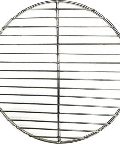 Barbecue Grill,cast iron bbq grill, Grids Grates 304 Stainless Steel round BBQ Grill Mesh Home Roast Nets Bacon Grill Tool Iron Nets barbecue accessories non-stick BBQ Mat Grid(Size:34cm Diameter)