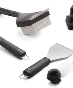 Camp Chef Griddle Cleaning Kit - Flat-Top Griddle Accessories Includes Scraper, 4 Scouring Pads, Pumice Stone & Grease Chute Brush