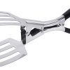 Drain Tongs Plain Food Clip BBQ Accessories Outdoor Barbecue Tool Portable Bread Tong BBQ Tool Barbecue Clamp Stainless Steel Food Tong Food Clamp with Plastic Handle/749 4