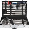 Grill Accessories -BBQ Set of 18 PCS – Stainless Steel Grill Tools – Stainless Steel Long Handle – BBQ Set Grilling Tools with CASE – Complete BBQ KIT – Set for Outdoor Grill – 👍 🍀 🌞 🍁 4