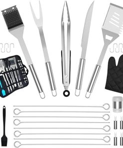 -one Bbq Tool Kit 35pcs Stainless Steel Bbq Tools Outdoor Grilling Set Compact and