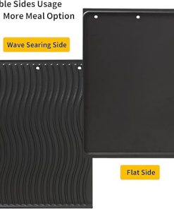 56040 56041 Grill Griddle for Napoleon Prestige 500 Pro 500 665 825 P500 LEX 485 605 730 Reversible Cast Iron Griddle Parts for Napoleon Grill Accessories 2