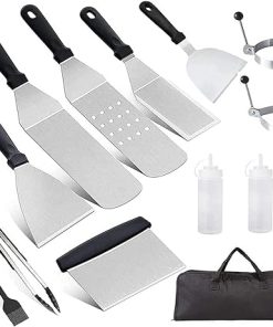 Grill Accessories,12pcs Grill Set BBQ Tools,Stainless Steel Grill Tools,Stainless Steel BBQ Kit,Grilling Tools Set for Outdoor Grill,BBQ Grill Accessories