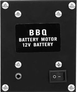 AVIMYA 12V DC 3rpm BBQ Grill Rotating Motor Electric Barbecue Rotisserie Gear Box BBQ Rotary Engine DIY Grilling Accessories and Parts (Color : US Plug) 2