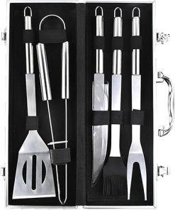 BBQ Grill BBQ Accessories, Stainless Steel Grill Tools Grilling Accessories Grill Set Barbecue Grill Accessories for Outdoor Grill, BBQ Tools Grill Utensils Gri