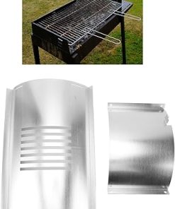 Outdoor Cooking Tools Accessories Broiler Slide Cover and Bottom Kit for BBQ Grills Outdoor Cooking Stainless Steel Flame for BBQ Grills Outdoor Cooking 2