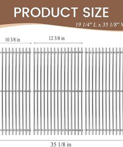 (3-Pack) 19 1/4″ Inch Stainless Steel Cooking Grid Replacement Parts for Traeger 34 and Pit Boss Pellet Grills (Traeger 34 and Pit Boss 1000XL 1100pro Series) 2