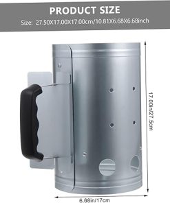 BESPORTBLE Outdoor Portable Charcoal Bucket Chimney Starter BBQ Tool Fast Ignition for Camping Grill 2
