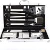 5 PCS Heavy Duty BBQ Grill Tools Set, Barbecue Accessories Kit, Stainless Steel Grill Tools Set for Outdoor Camping Barbecue – Perfect Grill Gifts for Men 4