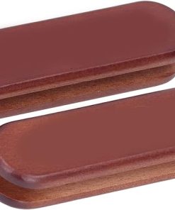 2Pcs Bakeware Wood Handle Prevent Scalding Portable Cookware Wood Handle for Outdoor Camping for picnics and Camping 2