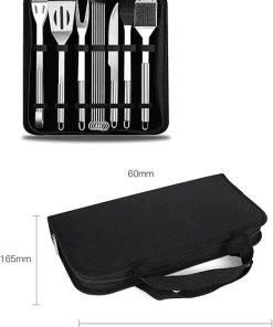 Complete BBQ Utensils Set, Stainless Steel Grill Accessories with Food Clamp, BBQ Grill Tools Set for Barbecue, Camping, and Kitchen 2