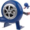 DARZYS Hand Crank Blacksmith Forge Blower, Portable Manual Hand Crank Bellows, For Home Picnic Camping Cooking Tool(120w)