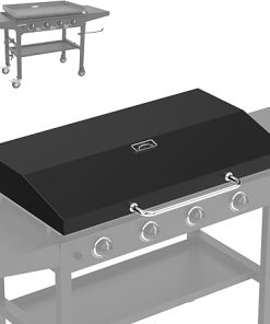 Upgrade Hinged Lid for Blackstone 36 Inch Omnivore Griddle 1554 2266 2177 1984 2210 2212 Griddle Hard Cover, Grill Hood Flat Top with Thermometer for Blackstone 5856