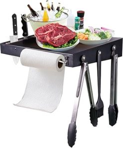 Utheer Grill Side Shelf for Pit boss 700 820 Series Pellet Grill, Heavy Duty Serving Tray Side Shelf Grill Accessories for Pit boss 700, 700FB Pellet Grill