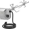 onlyfire Stainless Steel Grill Rotisserie Kit for Weber Genesis II and Genesis II LX 200 and 300 Series Gas Grills