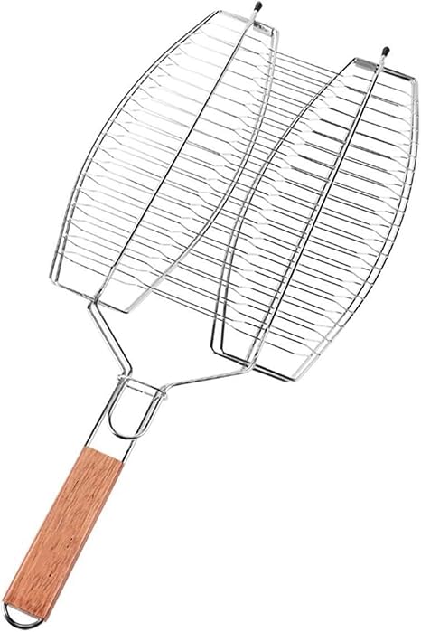 Barbecue Grilling Basket,Grilled Fish Clip Stainless Steel Thick Large Barbecue Tool Barbecue Accessories Barbecue Grilling Basket,Grilled Fish Clip Stainless Steel Thick Large Barbecue Tool Barbecue Accessories