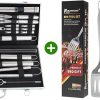 ROMANTICIST 28pc BBQ Accessories Set Bundle with Professional 4PC Grill Tools Set & Basic BBQ Tools for Backyard Restaurant Outdoor Kitchen - Deluxe Grill Gift on Father’s Day Christmas