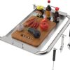 Ash Tool Slid Out ash Drawer Stainless Steel for Large Big Green Egg Green Egg Replacement Parts ash Clean tool 3
