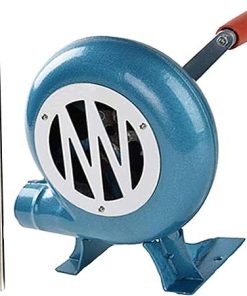 Hand Crank Blacksmith Forge Blower - Iron Gear Popcorn Fan, Manual Iron Gear BBQ Blower, with Duct Iron Gear Manual BBQ Blower, for Camping/Picnic/Outdoor Acativities Grill Accessories ( Size : 120W )