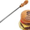 Commercial Griddle Scraper Flat Top Grill Scraper with Ergonomic Aluminum Handle for Outdoor Grill Cleaning 4