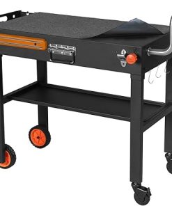 Grill Table for Blackstone Griddle, Grill Carts Outdoor With Wheels, Used for 17 Inch Or 22 Inch Griddle, Foldable Quickly Ninja Stand Suitable for Travel/Camping And Outdoor Meals