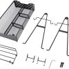 Grill Caddy, BBQ Caddy for Outdoor Grill, Picnic Camping Caddy with Paper Towel and Napkin Holder for Outdoor Camping Barbecue Grilling