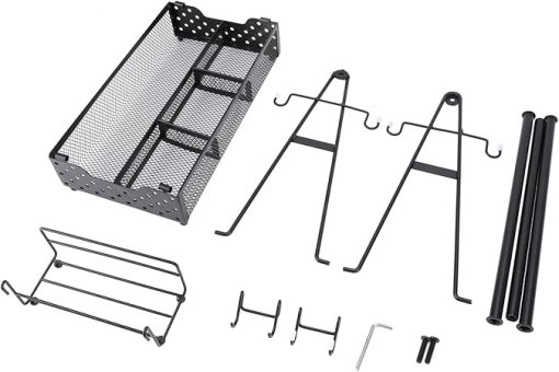 Grill Caddy, BBQ Caddy for Outdoor Grill, Picnic Camping Caddy with Paper Towel and Napkin Holder for Outdoor Camping Barbecue Grilling