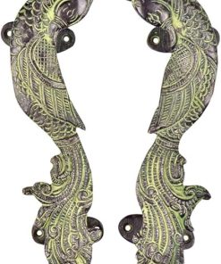 Indian Shelf 1 Piece Pulls | Antique Pulls | Brass Bulk Cabinet Pulls | Peacock Cabinet Handles Long | 19.81 Cm Handles