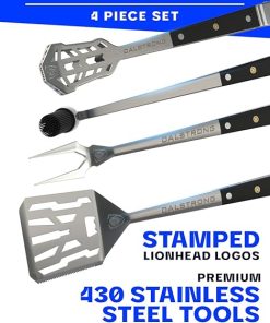 Dalstrong 4-Piece Professional BBQ Pitmaster Grill Set – Premium High-Carbon Stainless Steel Grilling – 18 inch Length – Silicone Brush, Spatula, Tongs, Fork – G10 Handles 2