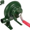 Outdoor Cooking Manual BBQ Blower, Iron Gear Popcorn Fan Manual, Metal Fan Blade, with Hand Crank Tool, for Fireplace Picnic(200W)