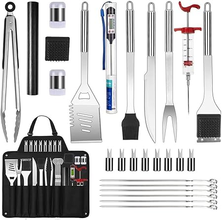 27 Piece Apron Grill Set Apron Storage Bag Barbecue Tool Set 27 Piece Apron Grill Set Apron Storage Bag Barbecue Tool Set