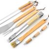 20 PCS BBQ Grill Accessories Tools Set,Stainless Steel Grilling Tools,Barbeque Grill Accessories for Outdoor with Thermometer Storage Bag,for Picnic Bonfire,Backyards Gar 4