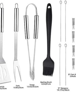 16PCS Heavy Duty BBQ Tools Gift Set, Stainless Steel Grilling with Storage Bag, Accessories for Home, Camping & Traveling 2
