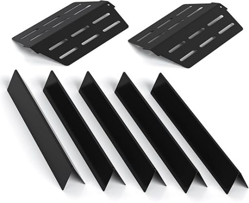 Grill Replacement Parts for Weber Genesis 300 Series – Fits E310/S310 Front-Control – 5-Pack 17.5" Flavorizer Bars (Part #7621) & 2-Pack Heat Deflectors (Part #7622)