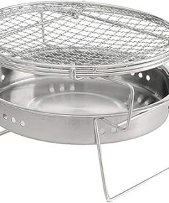 BBQ Grill Outdoor Portable Stainless Steel BBQ Grill Folding BBQ Grill Mini Pocket BBQ Grill Barbecue Accessory for Home Park Camping Picnic Tool